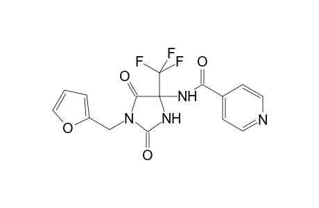 Isonicotinamide, N-(1-furan-2-ylmethyl-2,5-dioxo-4-trifluoromethylimidazolidin-4-yl)-