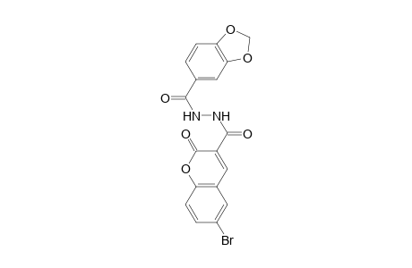 6-Bromo-2-keto-N'-piperonyloyl-chromene-3-carbohydrazide