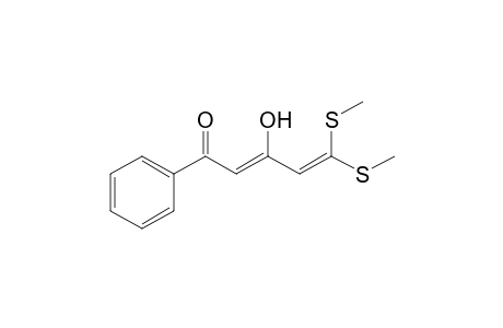 5-Phenyl-1,1-bis(methylthio)-3-hydroxy-1,3-pentadien-5-one
