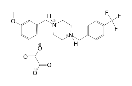 1-(3-methoxybenzyl)-4-[4-(trifluoromethyl)benzyl]piperazinediium oxalate