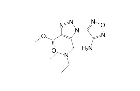 1H-[1,2,3]Triazole-4-carboxylic acid, 1-(4-aminofurazan-3-yl)-5-diethylaminomethyl-, methyl ester