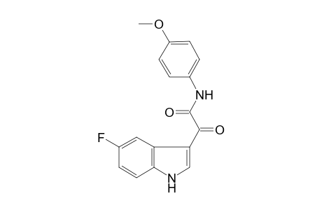1H-Indole-3-acetamide, 5-fluoro-N-(4-methoxyphenyl)-.alpha.-oxo-