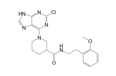 3-piperidinecarboxamide, 1-(2-chloro-9H-purin-6-yl)-N-[2-(2-methoxyphenyl)ethyl]-