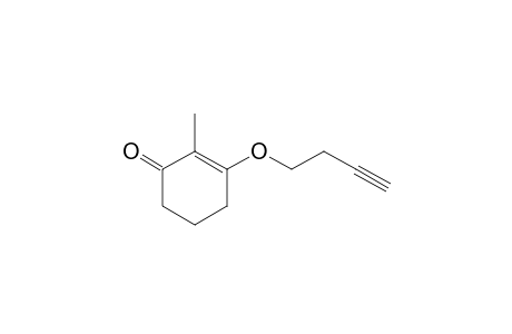 2-Cyclohexen-1-one, 3-(3-butynyloxy)-2-methyl-