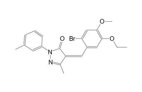 (4Z)-4-(2-bromo-5-ethoxy-4-methoxybenzylidene)-5-methyl-2-(3-methylphenyl)-2,4-dihydro-3H-pyrazol-3-one
