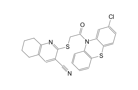 3-quinolinecarbonitrile, 2-[[2-(2-chloro-10H-phenothiazin-10-yl)-2-oxoethyl]thio]-5,6,7,8-tetrahydro-