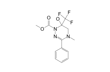 6-TRIFLUOROMETHYL-1,4,5,6-TETRAHYDRO-1-METHOXYCARBONYL-4-METHYL-3-PHENYL-1,2,4-TRIAZIN-6-OL