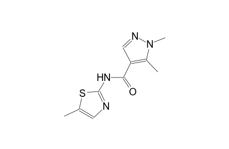 1,5-dimethyl-N-(5-methyl-1,3-thiazol-2-yl)-1H-pyrazole-4-carboxamide