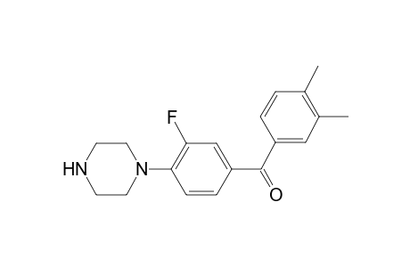 Pyperazine, 1-[2-fluoro-4-(3,4-dimethylbenzoyl)phenyl]-