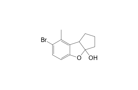 3a-Hydroxy-7-bromo-8-methyl-2,3,3a,8b-tetrahydro-1H-cyclopenta[b]benzofuran