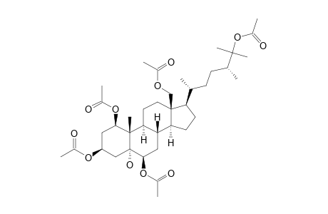 (24S)-ERGOSTANE-1-BETA,3-BETA,5-ALPHA,6-BETA,18,25-HEXAOL-1,3,6,18,25-PENTAACETATE