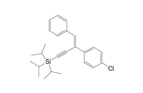 (Z)-(3-(4-Chlorophenyl)-4-phenylbut-3-en-1-yn-1-yl)triisopropylsilane
