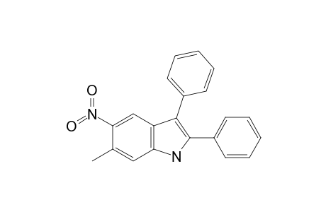 6-methyl-5-nitro-2,3-di(phenyl)-1H-indole