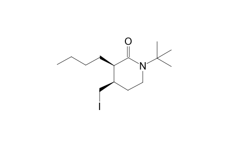 (3R*,4R*)-1-tert-Butyl-3-butyl-4-(iodomethyl)piperidin-2-one
