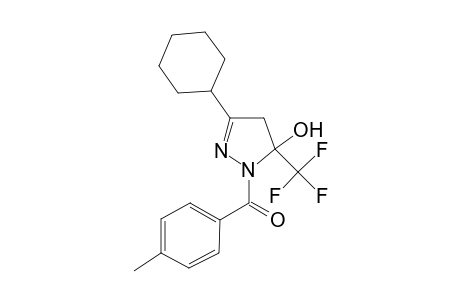 Methanone, (3-cyclohexyl-5-trifluoromethyl-5-hydroxy-2-pyrazolin-1-yl)(4-methylphenyl)-