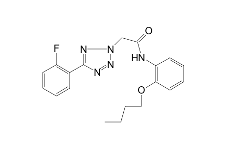 N-(2-butoxyphenyl)-2-[5-(2-fluorophenyl)-1,2,3,4-tetrazol-2-yl]ethanamide