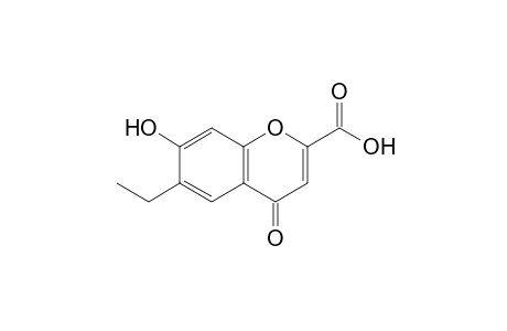 6-ethyl-7-hydroxy-4-oxo-4H-1-benzopyran-2-carboxylic acid