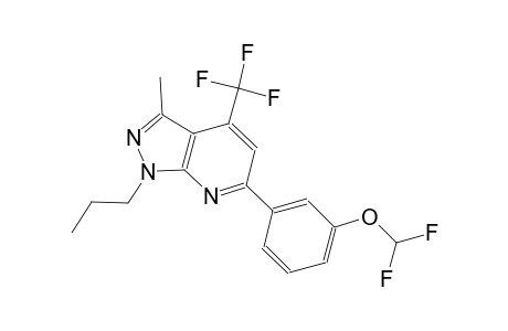 1H-pyrazolo[3,4-b]pyridine, 6-[3-(difluoromethoxy)phenyl]-3-methyl-1-propyl-4-(trifluoromethyl)-