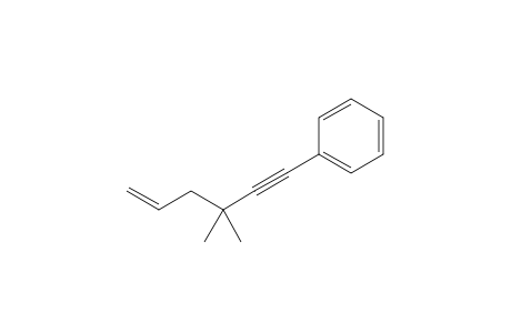3,3-Dimethylhex-5-en-1-ynylbenzene