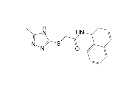 2-[(5-methyl-4H-1,2,4-triazol-3-yl)sulfanyl]-N-(1-naphthyl)acetamide
