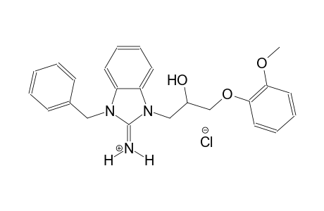 1-benzyl-3-[2-hydroxy-3-(2-methoxyphenoxy)propyl]-1,3-dihydro-2H-benzimidazol-2-iminium chloride