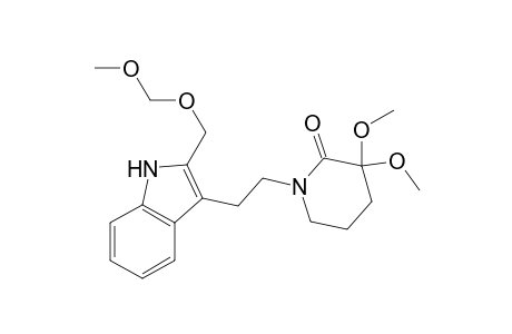 3,3-Dimethoxy-1-[2-[2-(methoxymethoxymethyl)-1H-indol-3-yl]ethyl]-2-piperidone
