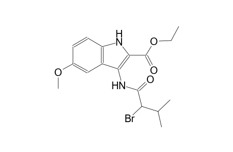 ethyl 3-[(2-bromo-3-methylbutanoyl)amino]-5-methoxy-1H-indole-2-carboxylate