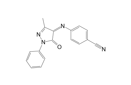 (Z)-4-((3-methyl-5-oxo-1-phenyl-1H-pyrazol-4(5H)-ylidene)amino)benzonitrile