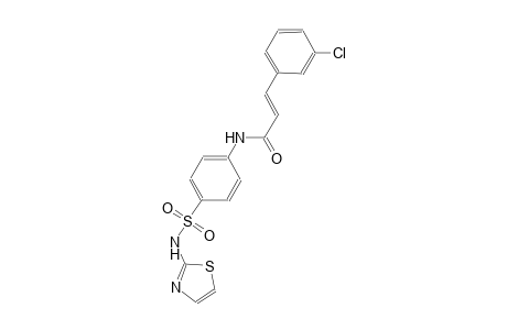 (2E)-3-(3-chlorophenyl)-N-{4-[(1,3-thiazol-2-ylamino)sulfonyl]phenyl}-2-propenamide
