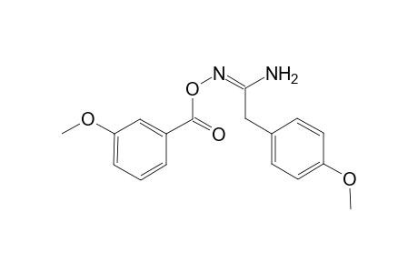 N'-[(3-Methoxybenzoyl)oxy]-2-(4-methoxyphenyl)ethanimidamide