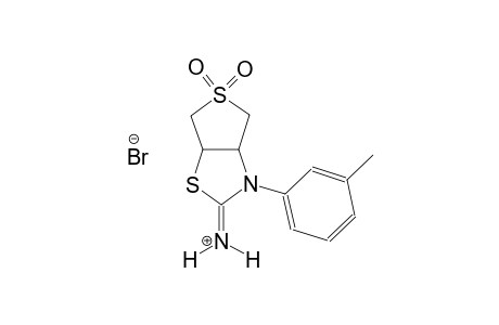 3-(3-methylphenyl)tetrahydrothieno[3,4-d][1,3]thiazol-2(3H)-iminium 5,5-dioxide bromide