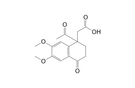 1-acetyl-6,7-dimethoxy-4-oxo-1,2,3,4-tetrahydro-1-naphthaleneacetic acid
