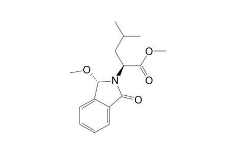 Methyl (2S,3'S)-2-(2,3-dihydro-3-methoxy-1-oxo-1H-isoindol-2-yl)-4-methylpentanoate