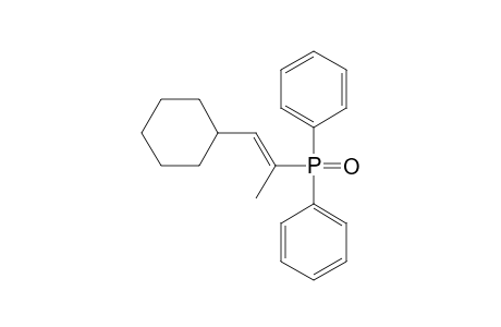 1-CYCLOHEXYL-2-DIPHENYLPHOSPHINYL-1-PROPENE;(E)-ISOMER;MAJOR