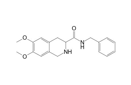 3-Isoquinolinecarboxamide, 1,2,3,4-tetrahydro-6,7-dimethoxy-N-(phenylmethyl)-