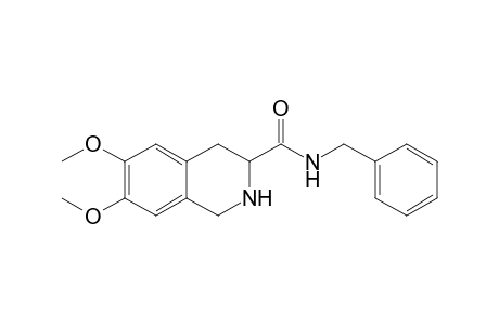 3-Isoquinolinecarboxamide, 1,2,3,4-tetrahydro-6,7-dimethoxy-N-(phenylmethyl)-