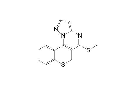 6H-[1]Benzothiopyrano[3,4-e]pyrazolo[1,5-a]pyrimidine, 5-(methylthio)-