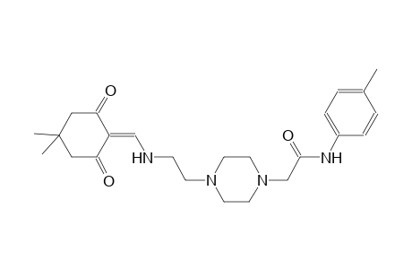 2-[4-(2-{[(4,4-dimethyl-2,6-dioxocyclohexylidene)methyl]amino}ethyl)-1-piperazinyl]-N-(4-methylphenyl)acetamide