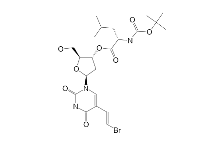 (E)-5-(2-BROMOVINYL)-3'-O-(N-BOC-L-LEUCINYL)-2'-DEOXY-URIDINE