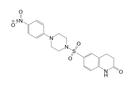 6-{[4-(4-nitrophenyl)-1-piperazinyl]sulfonyl}-3,4-dihydro-2(1H)-quinolinone