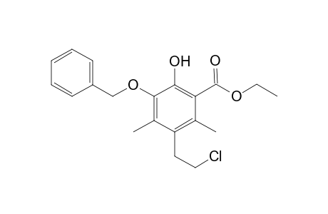 Ethyl 1-Benzyloxy-5-(2-chloroethyl)-2-hydroxy-4,6-dimethyl-3-benzoate