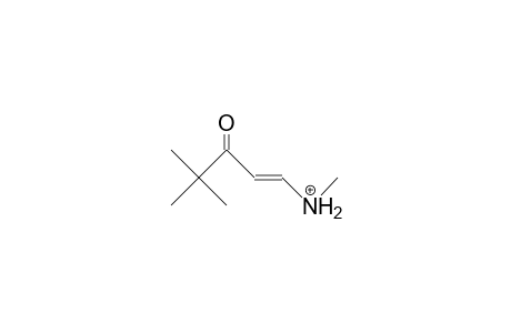 trans-1-Methylamino-4,4-dimethyl-1-penten-3-one cation