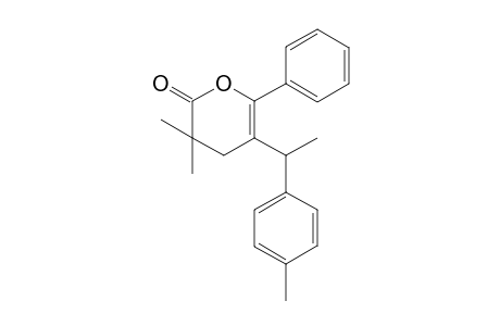 3,3-Dimethyl-6-phenyl-5-(1-p-tolylethyl)-3,4-dihydropyran-2-one