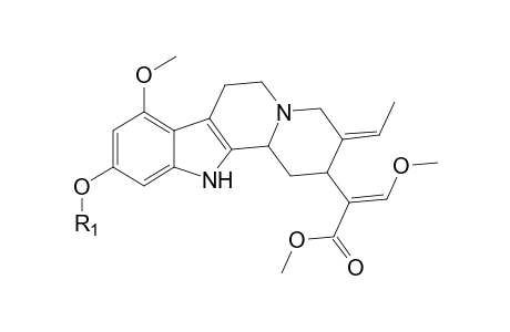 Iso-Paynantheine-M (HO-aryl-glucuronide) isomer 1 MS2