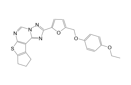 2-{5-[(4-ethoxyphenoxy)methyl]-2-furyl}-9,10-dihydro-8H-cyclopenta[4,5]thieno[3,2-e][1,2,4]triazolo[1,5-c]pyrimidine