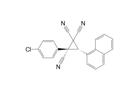 (2R,3R)-2-(4-Chlorophenyl)-3-(naphthalen-1-yl)cyclopropane-1,1,2-tricarbonitrile