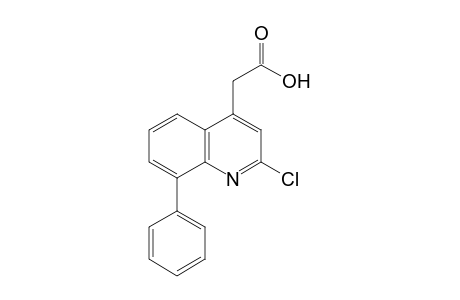 2-chloro-8-phenyl-4-quinolineacetic acid