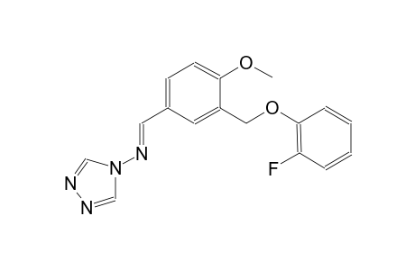 N-((E)-{3-[(2-fluorophenoxy)methyl]-4-methoxyphenyl}methylidene)-4H-1,2,4-triazol-4-amine