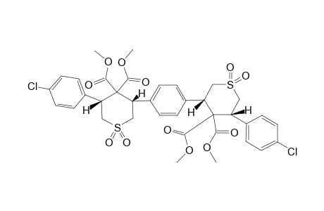 DIMETHYL-3,3'-(1,4-PHENYLENE)-BIS-[5-(4-CHLOROPHENYL)-TETRAHYDRO-4H-THIOPYRAN-4,4-DICARBOXYLATE-1,1-DIOXIDE]