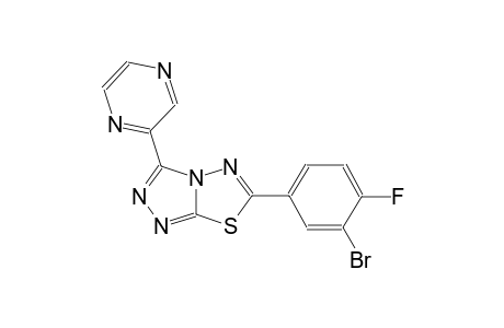 [1,2,4]triazolo[3,4-b][1,3,4]thiadiazole, 6-(3-bromo-4-fluorophenyl)-3-pyrazinyl-